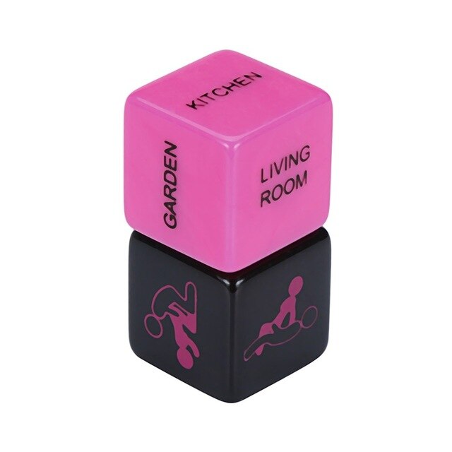 Glow-in-the-Dark Couple Dice Set (2pcs)
