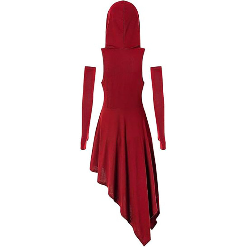 Medieval Gothic Hooded Costume Dress