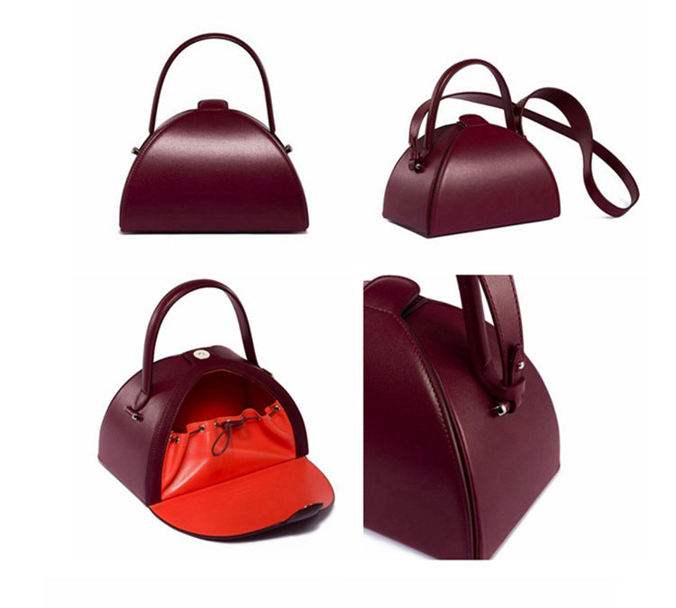 Half Moon Crossbody Bag — Dark Aesthetic Single Shoulder