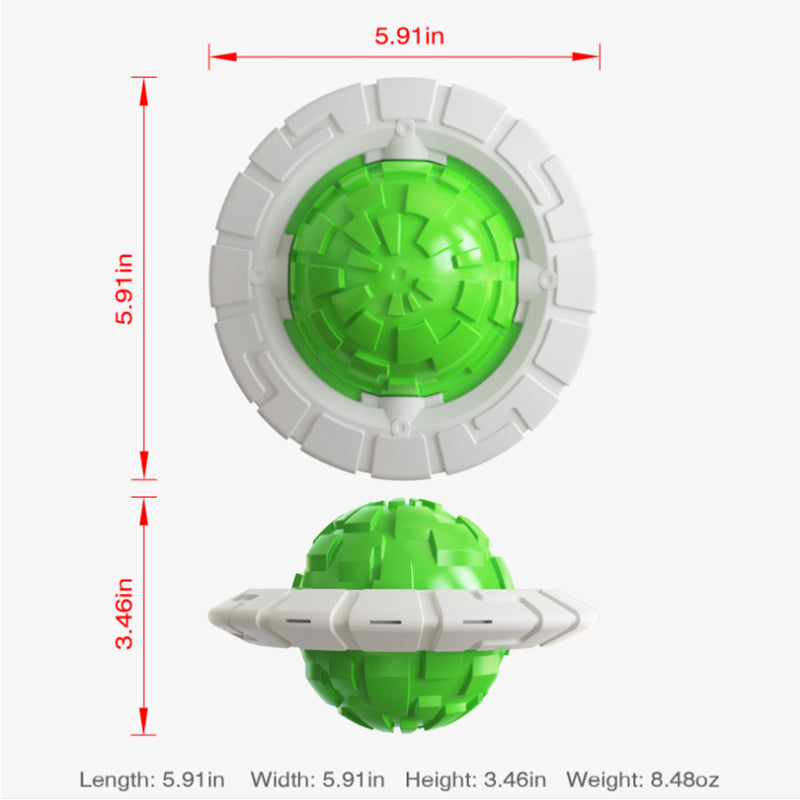 Interactive Sounding Frisbee & Grinding Ball Dog Toy
