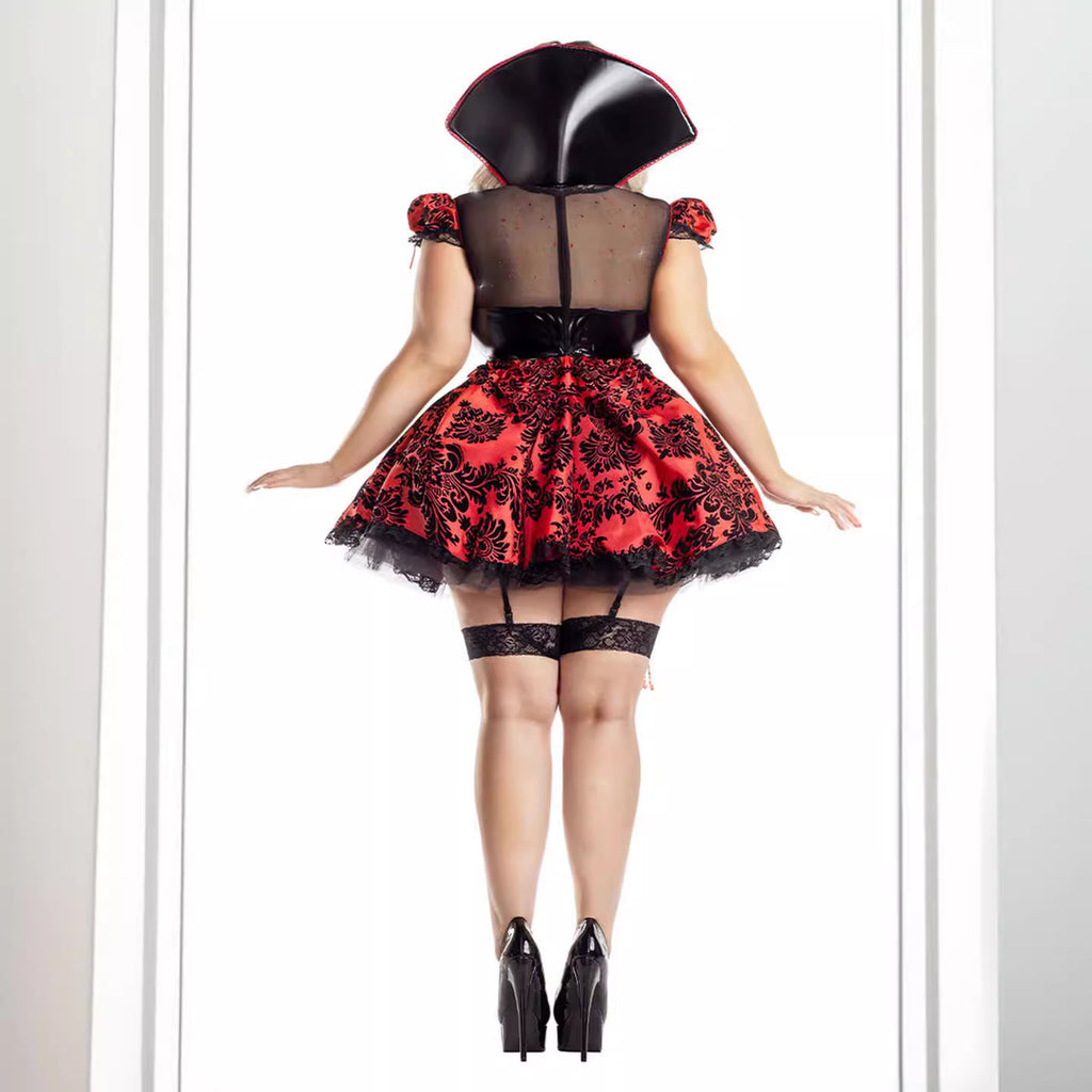 Gothic Queen Vampire Witch Jumpsuit | Halloween Party & Nightclub Performance Costume
