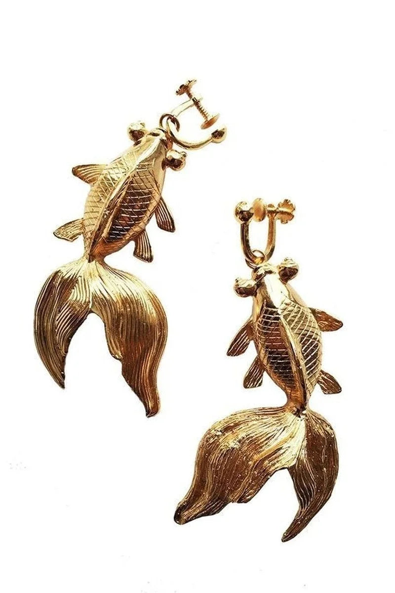 Alloy Goldfish Earrings