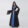 Gothic Witch & Death Halloween A-Line Dress | Long Sleeve Costume
