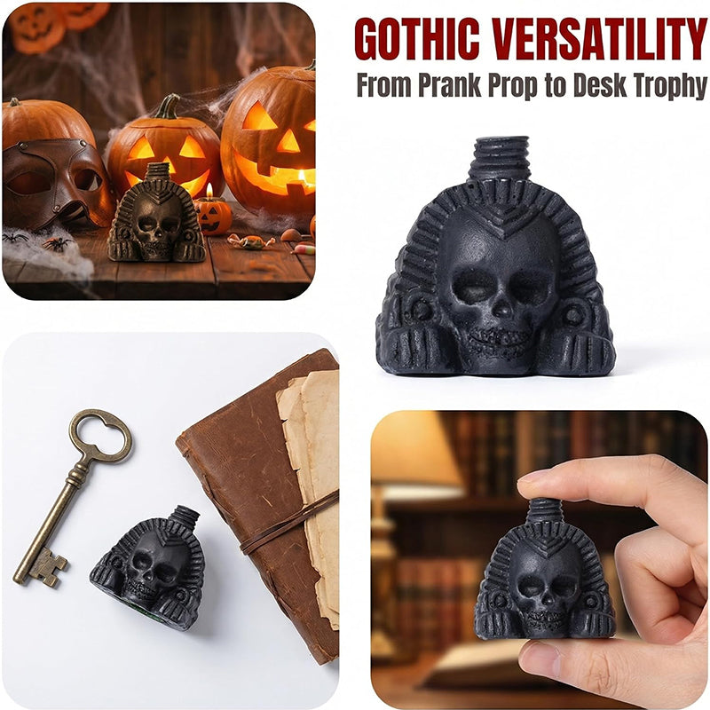 Aztec Death Whistle | Screaming Skull Resin Prop | Halloween & Occult Decor