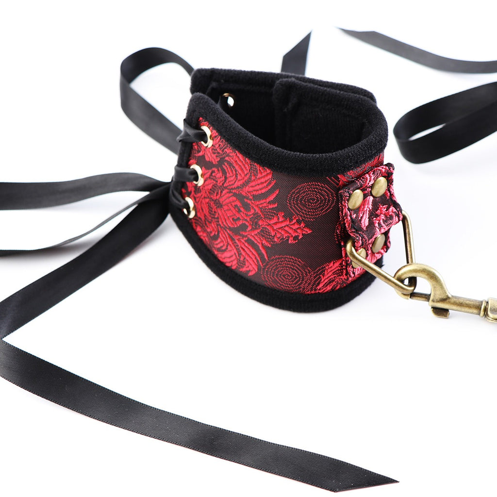 Red Ribbon Velcro Cuffs