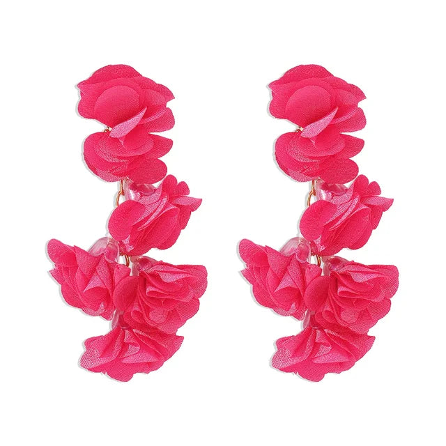 Enchanted Bloom Tassel Earrings