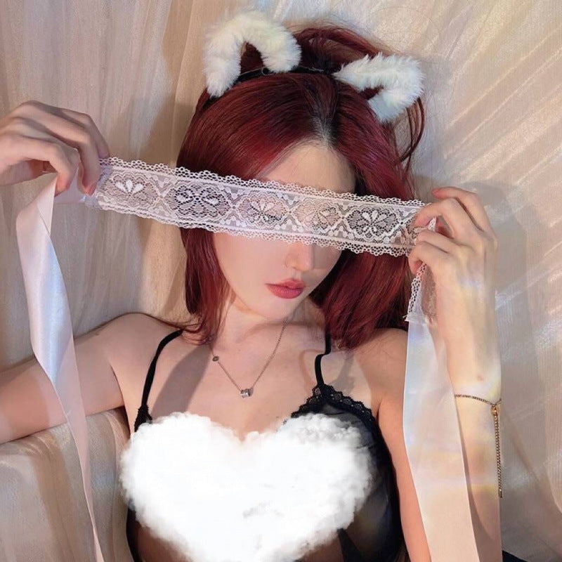 Lace Blindfold & Hair Accessory Set