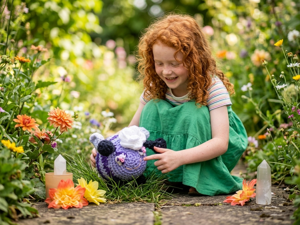 💜 Blossom the Sweetheart Bumblebee Crochet Plushie