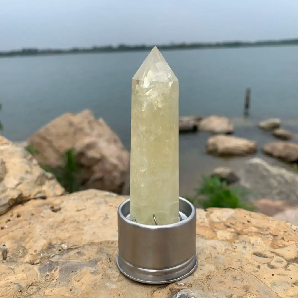 Natural Crystal Insert for Crystal Point Water Bottles | Quartz Healing Gemstone