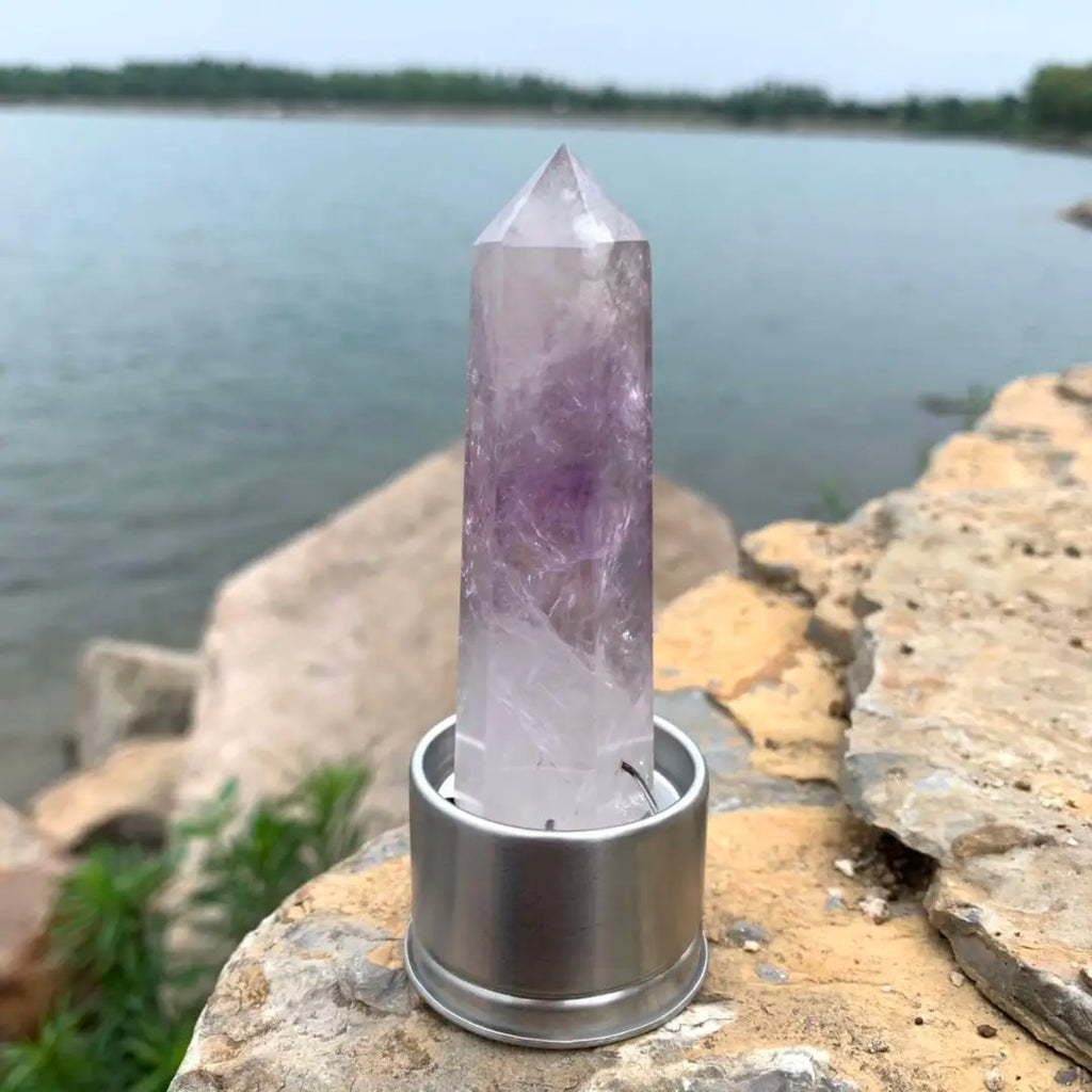 Natural Crystal Insert for Crystal Point Water Bottles | Quartz Healing Gemstone