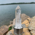 Natural Crystal Insert for Crystal Point Water Bottles | Quartz Healing Gemstone